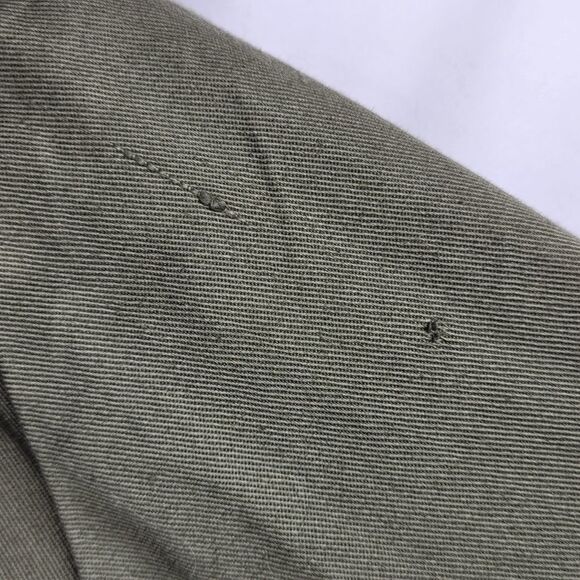 NEW Forenza VINTAGE 22W olive green twill like blazer jacket w pockets 3X 22 NWT - Picture 8 of 10